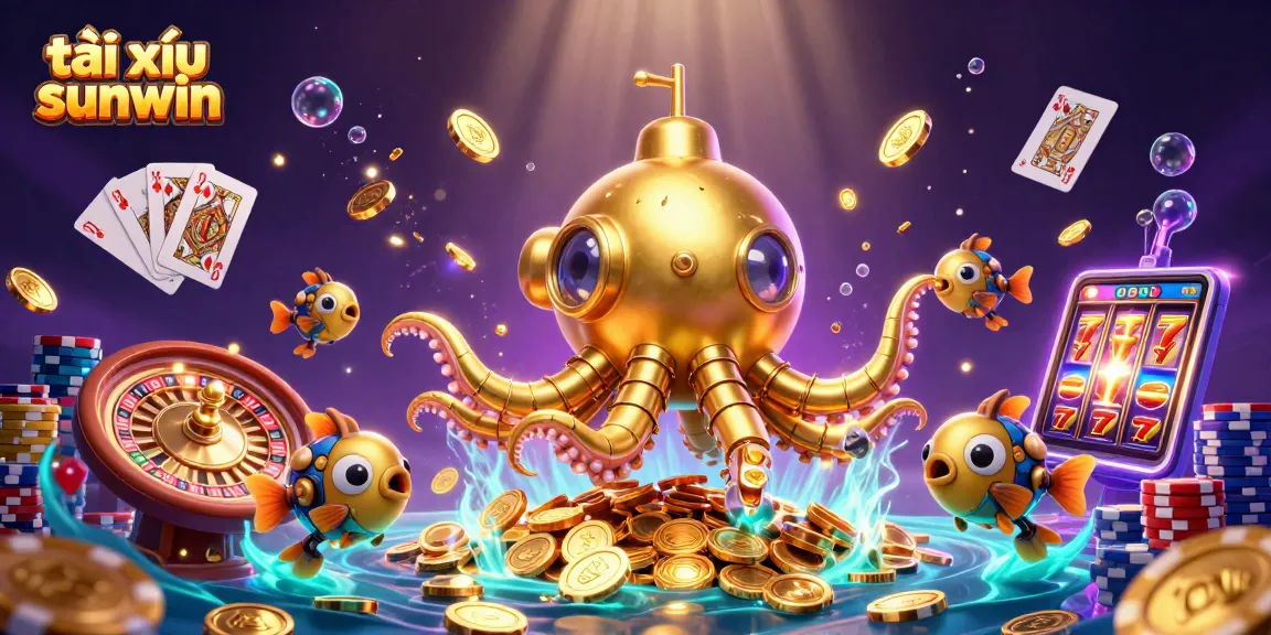 Experience thrilling tài xỉu sunwin action with this dynamic casino scene filled with treasures.