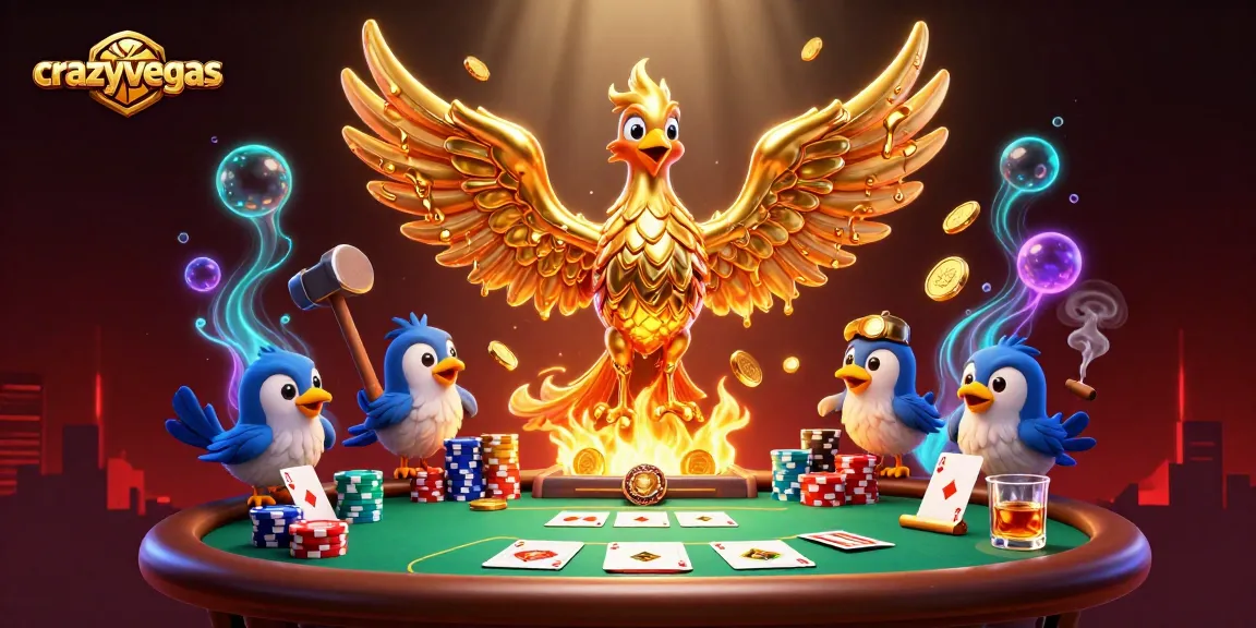 Experience thrilling gameplay with crazyvegas, where the molten phoenix ignites excitement at the poker table.