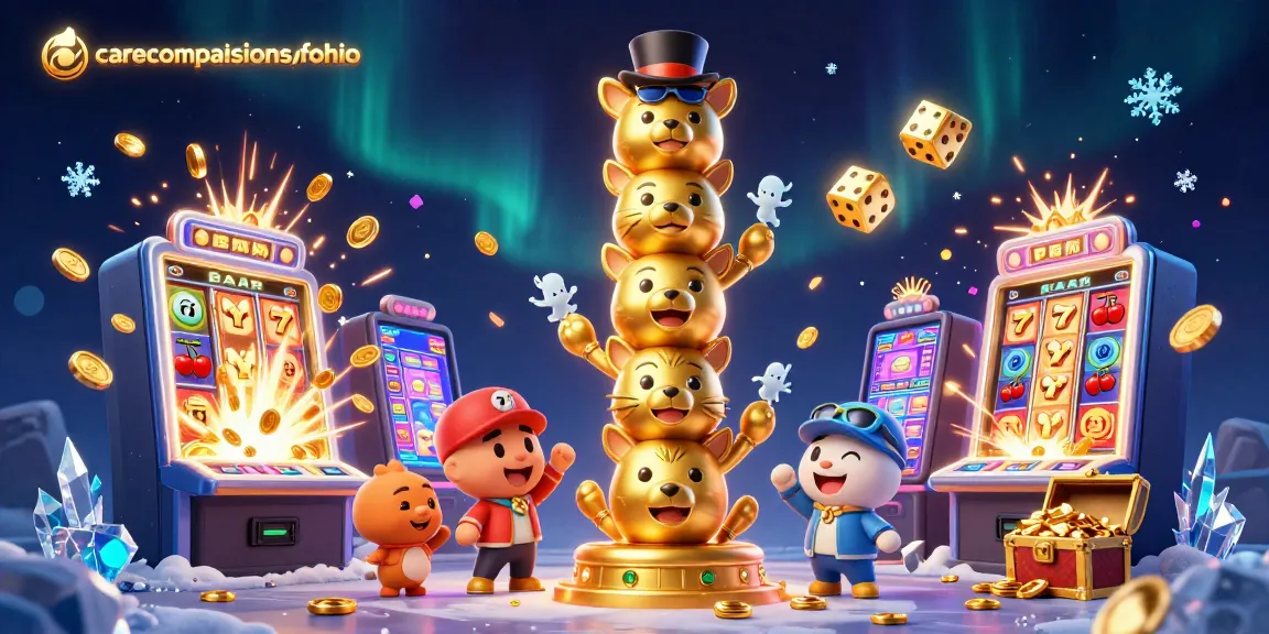 Experience thrilling wins at carecompanionsofohio with 3D slot machines, golden dice, and vibrant casino elements.
