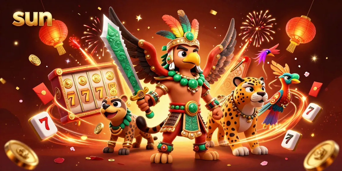 Play casino games with the sun shining on lively slot reels and vibrant 3D characters.