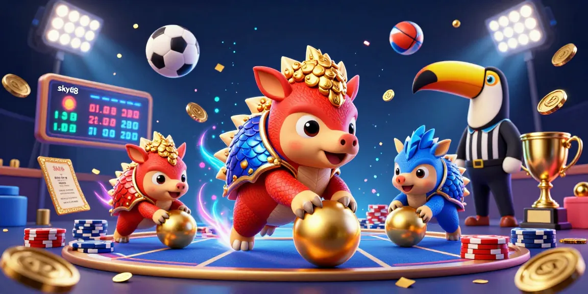 Engage with thrilling sports action at sky88, where colorful pangolins bowl through poker chips and collect golden prizes.