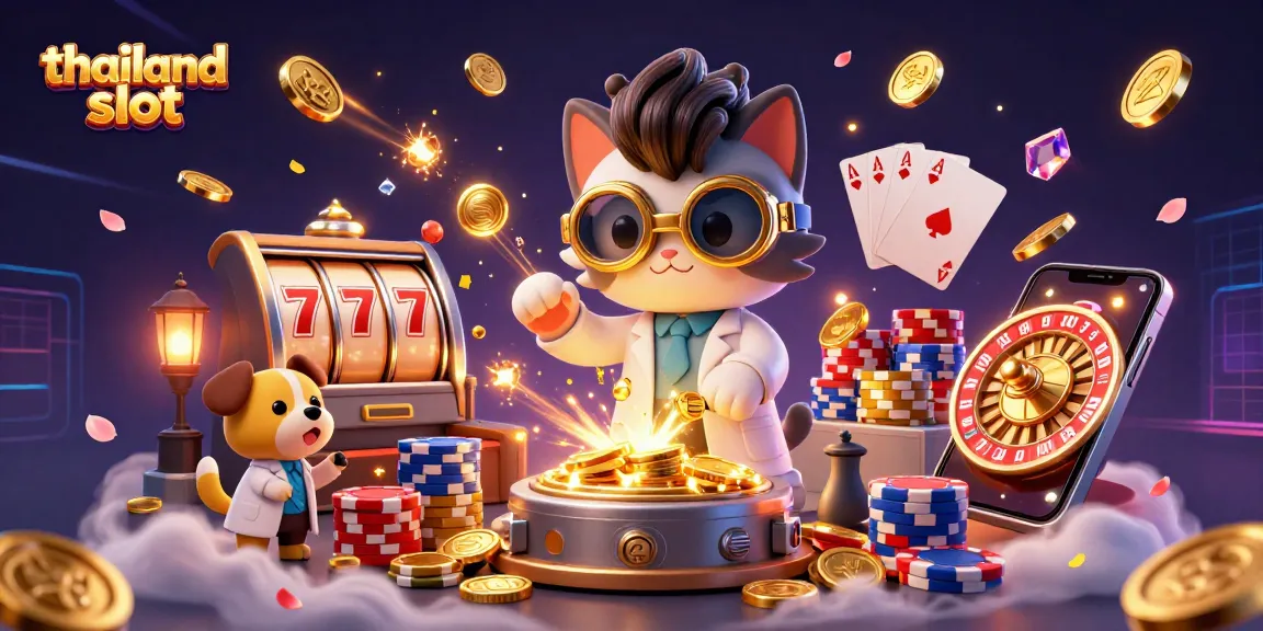 Engage with the thrilling thailand slot experience featuring vibrant casino elements and characters.
