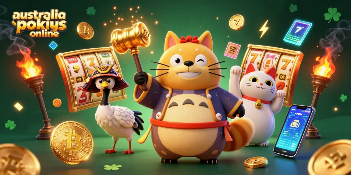 Spin to win with australia pokies online, as cheerful tanuki and fortune cats bring luck