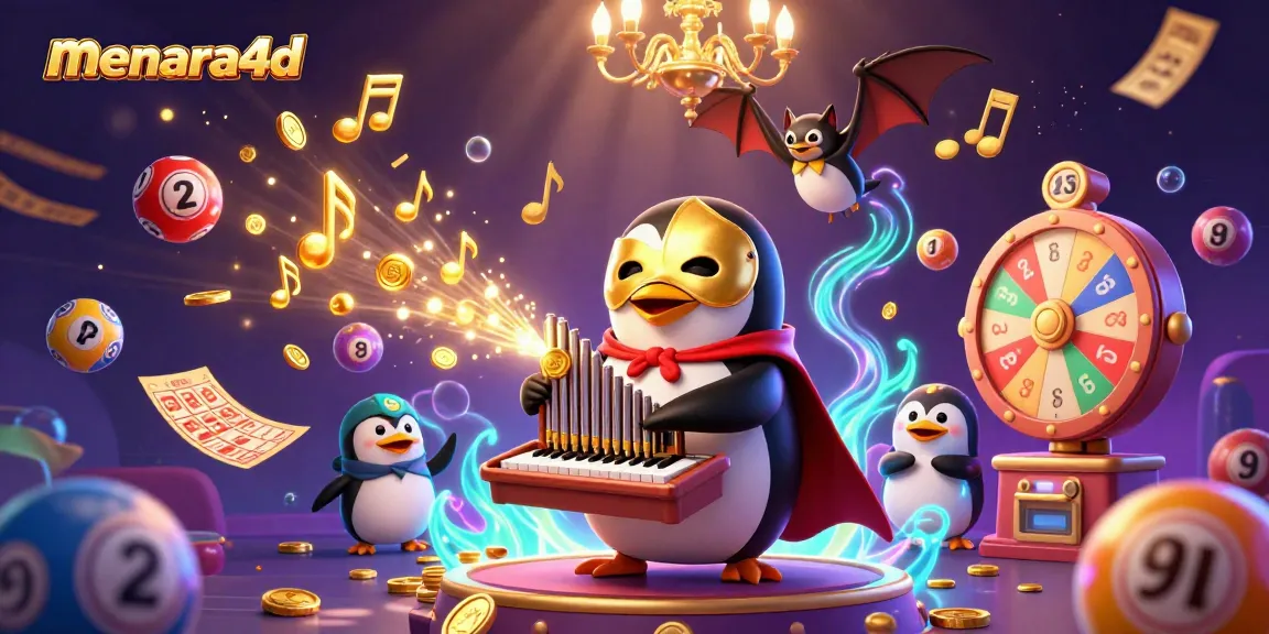 Menghadirkan pengalaman menara4d, pemandangan kasino megah dengan penguin opera dan akrobat unik.