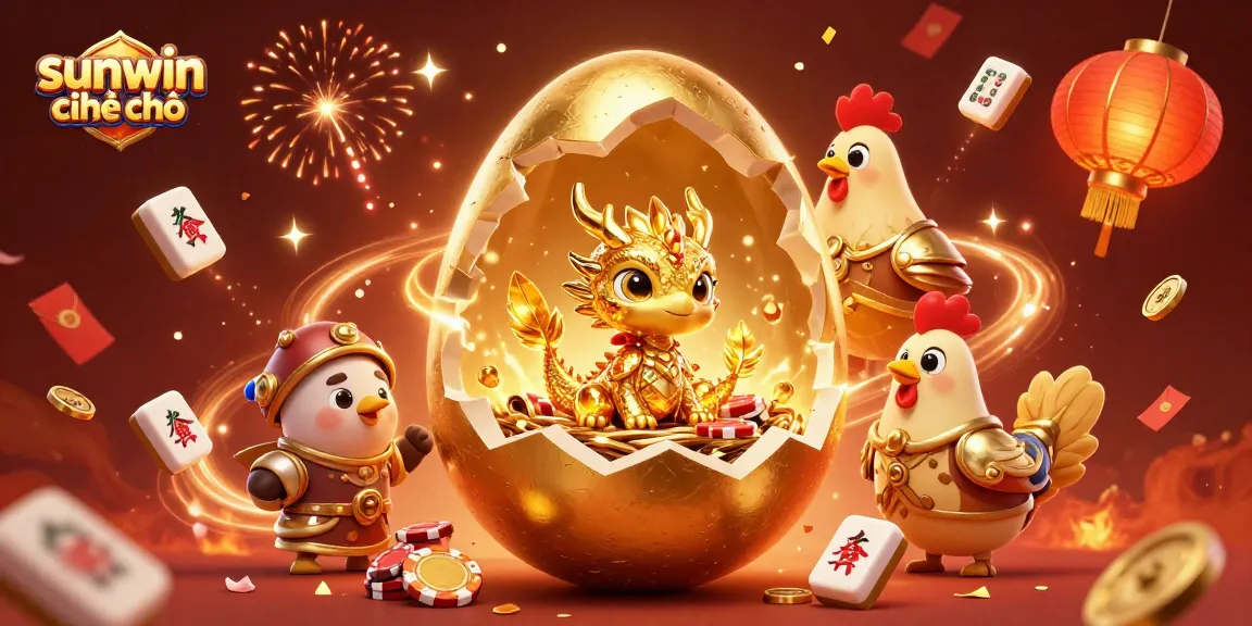 Experience sunwin chính chủ with this golden baby dragon and dynamic casino elements.