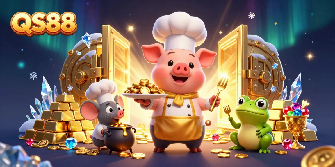 Experience exciting gameplay with QS88 as characters delight in golden treasures.