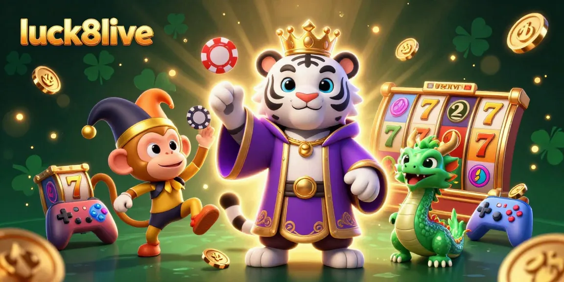 Experience excitement with luck8live at the casino with vibrant characters and dazzling gaming elements.