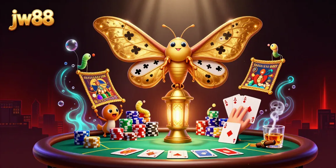 Experience thrilling poker action with jw88 amidst vibrant casino visuals.