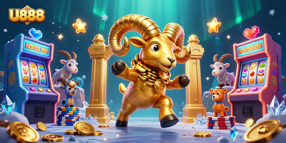 Engage with U888 online casino through this vibrant 3D illustration showcasing dynamic gaming elements.