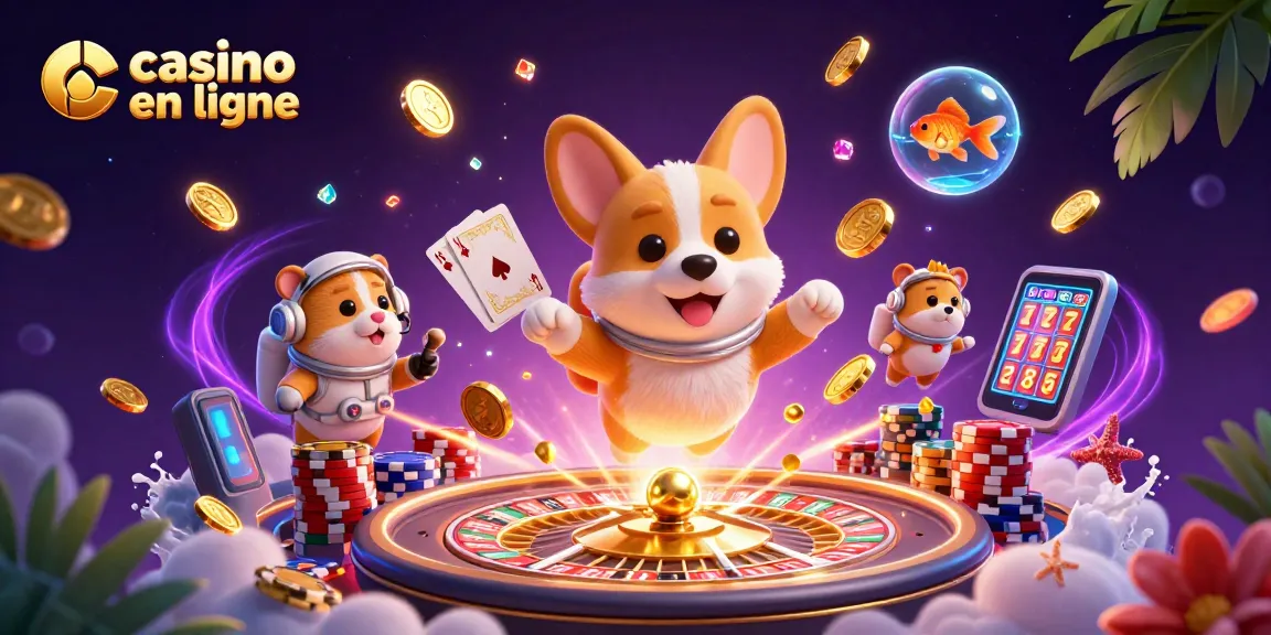 Plongez dans l'univers du casino en ligne avec un corgi astronaute et un hamster de contrôle