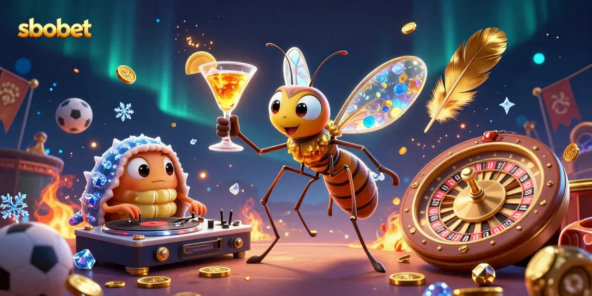 Experience sbobet action with vibrant sports betting visuals from a lively casino scene.