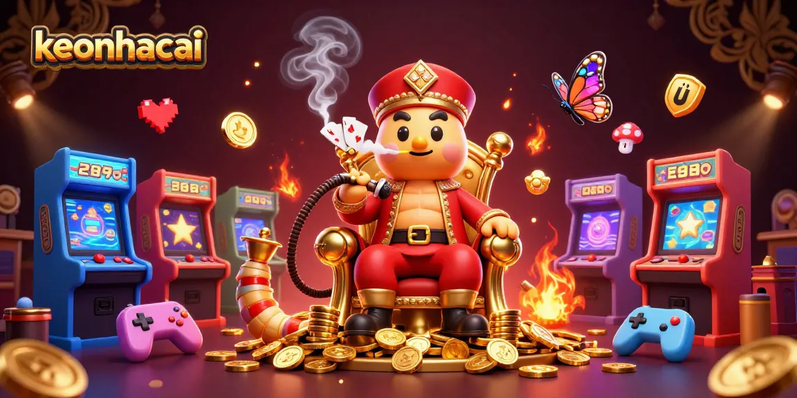 Experience the thrill of keonhacai with unique poker symbols emerging from smoke rings.