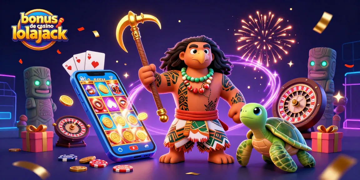 Profitez du bonus de casino lolajack avec un tableau de jeux colorés et des caractères dynamiques.