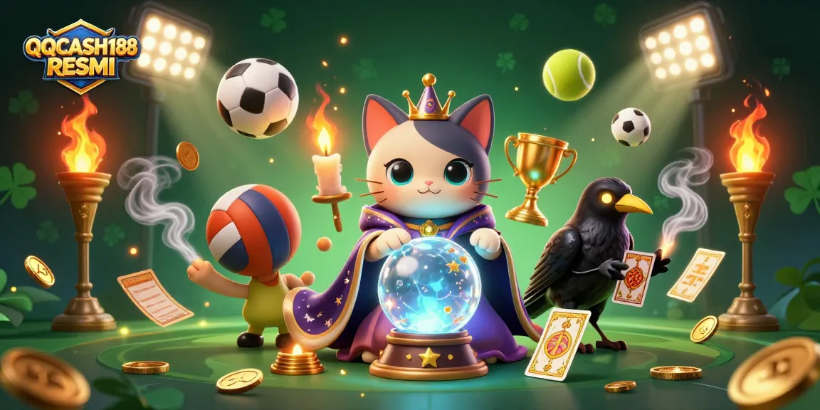 Engage with QQCASH188 RESMI through an animated scene depicting a vibrant casino atmosphere with dynamic sports elements.
