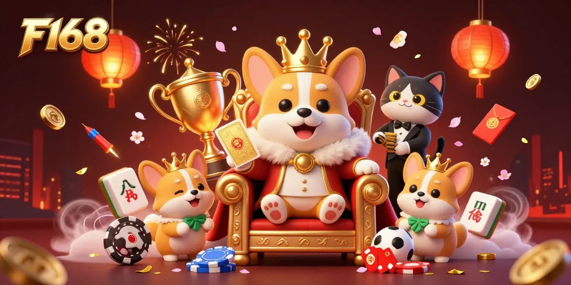 Experience F168's exciting World Cup betting with dynamic characters and vibrant gambling elements.
