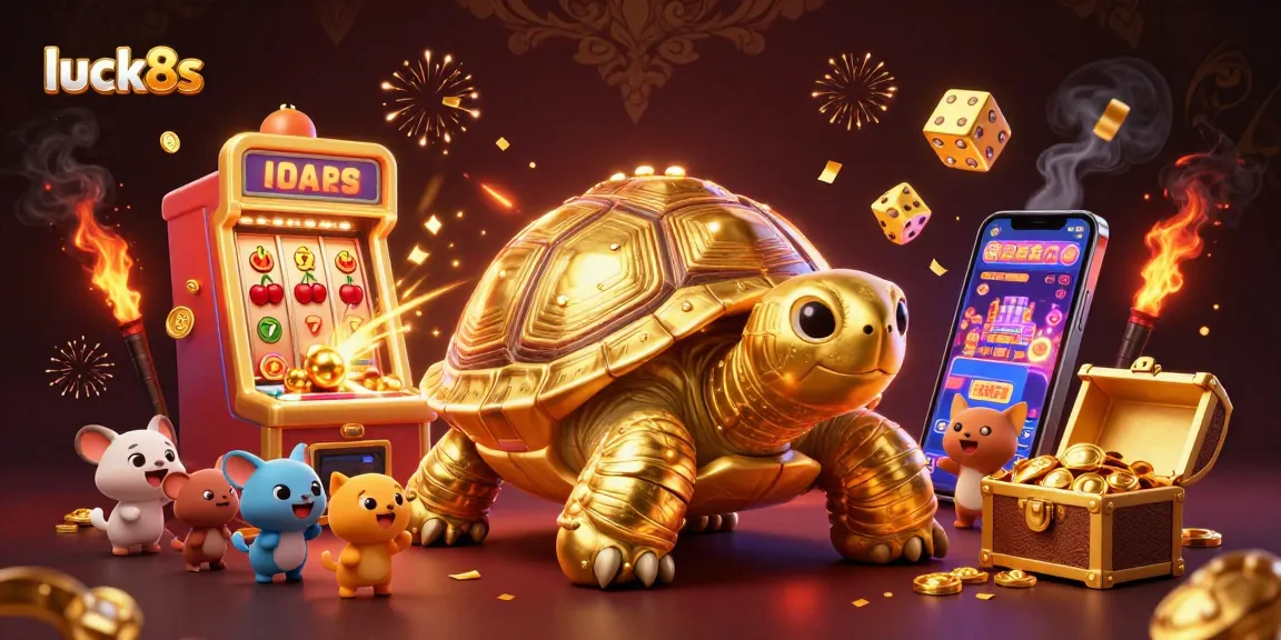 Experience thrilling gameplay with luck8s featuring a vibrant casino scene with gold coins and exciting games.