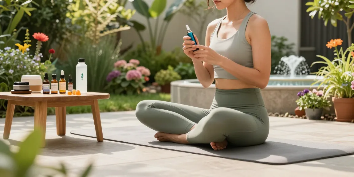 Ministry of Cannabis organic CBD oil and vaping products in a serene garden wellness scene, promoting natural relaxation.