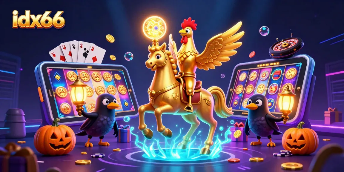 IDX66 menghadirkan permainan slot menarik dengan suasana kasino yang penuh warna.
