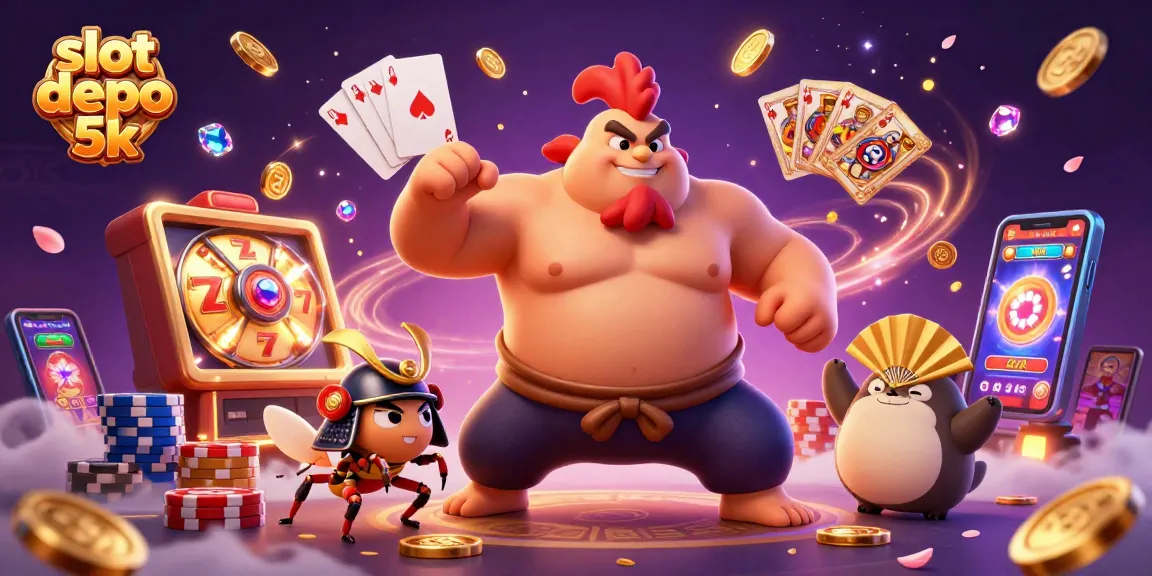 Experience thrilling jackpots with slot depo 5k as cartoon characters celebrate winning spins and bonuses.