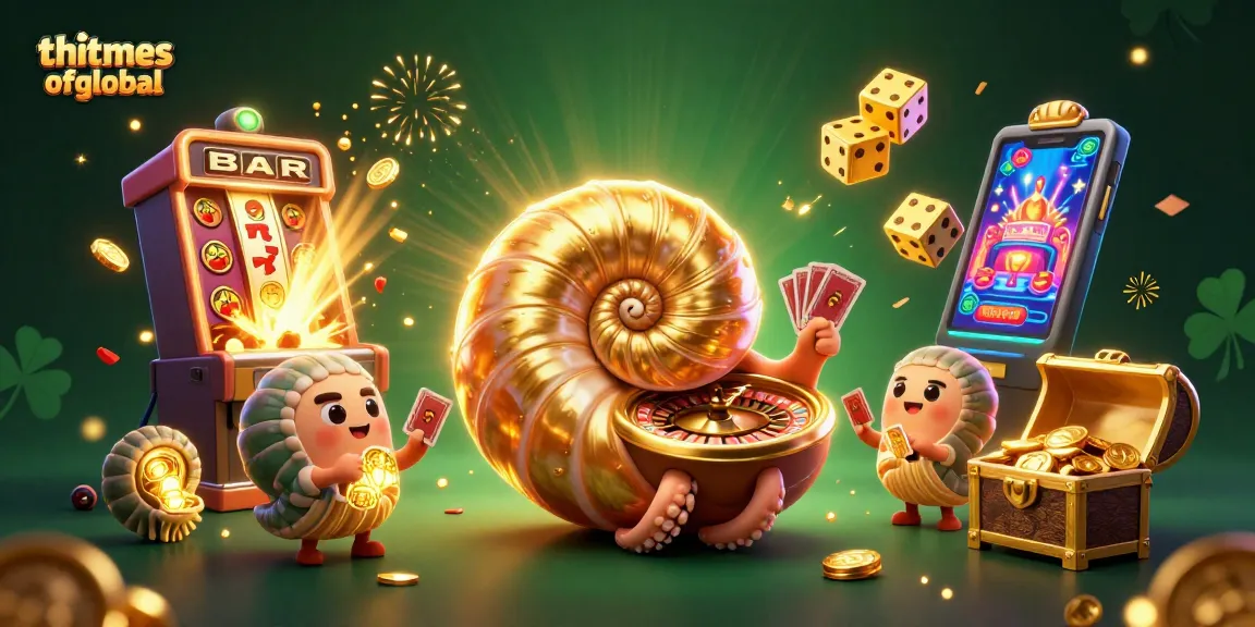 Experience thetimesofglobal's vibrant casino scene with golden treasures and dynamic game elements.