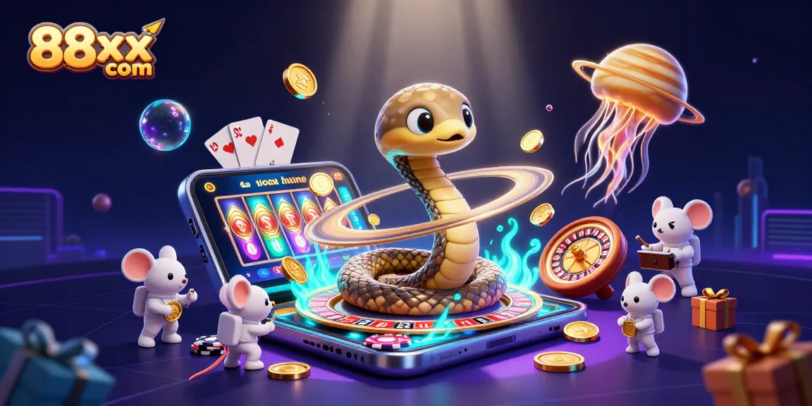 Engage with the thrilling 88xx com casino adventure featuring astronaut mice betting on a roulette planet.