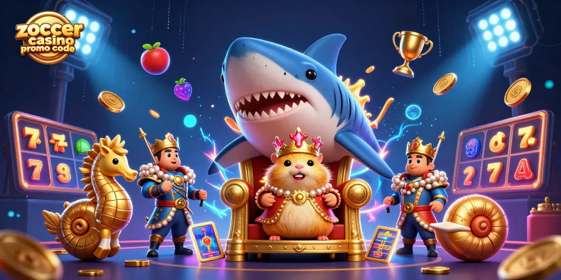 Experience thrilling wins with the zoccer casino promo code, an ultra-detailed scene depicting casino excitement.