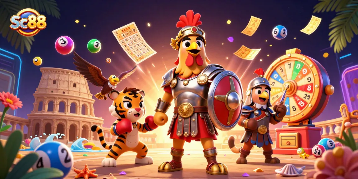 Experience Sc88's thrilling lottery and gaming action with vibrant games and fun elements.