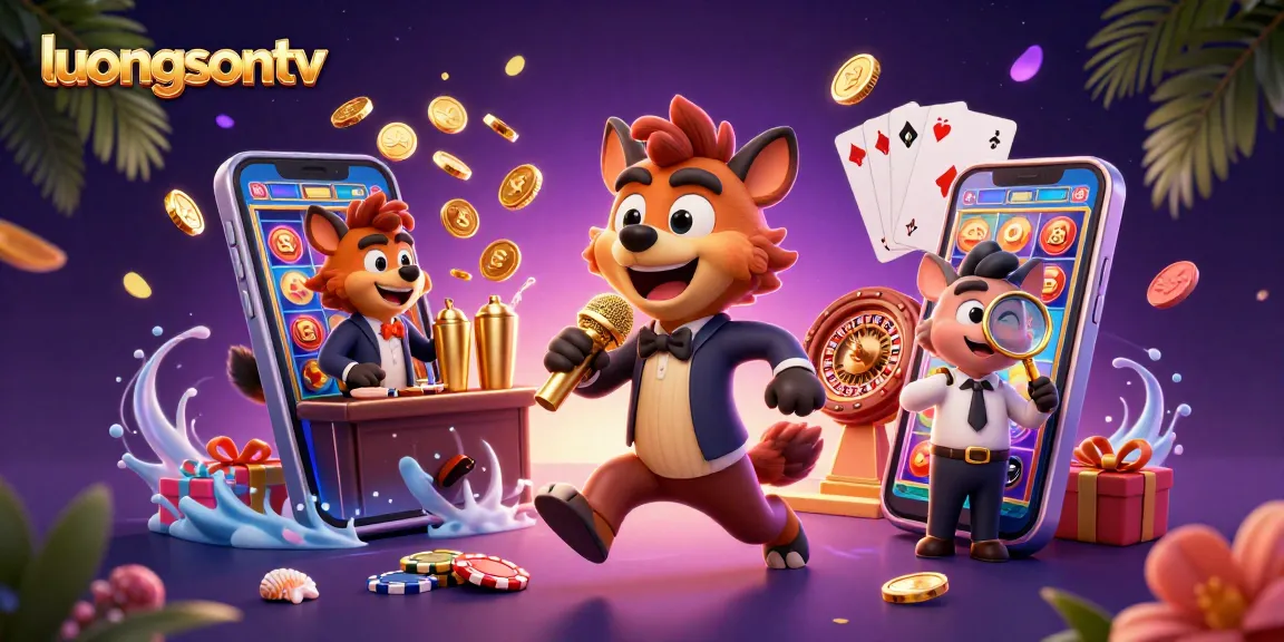 Experience thrilling e-gaming excitement with luongsontv's vibrant casino scene featuring hyenas in action.