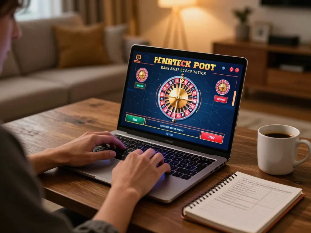 Engaging in online casino gameplay at home with mm88, enjoying the excitement of live roulette