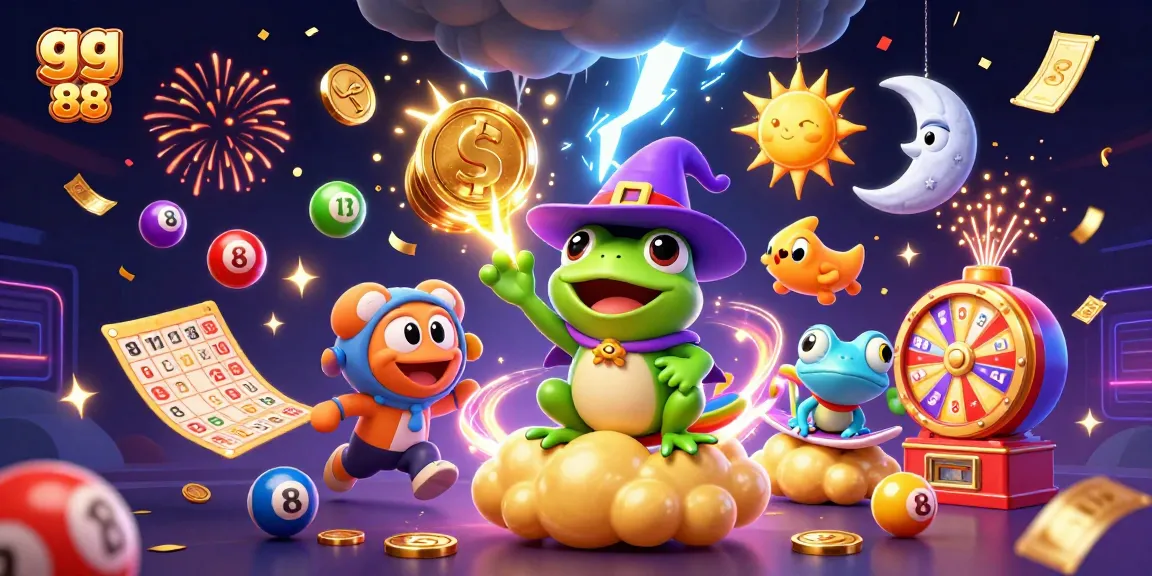 Experience the excitement of gg 88 with a vibrant scene of fantasy characters unleashing golden coins in a dynamic casino atmosphere.