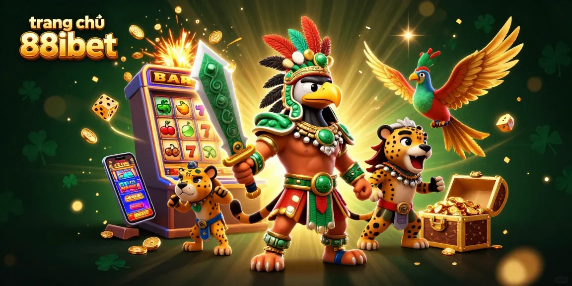 Experience the excitement of gaming at trang chủ 88ibet with a vibrant 3D casino illustration.