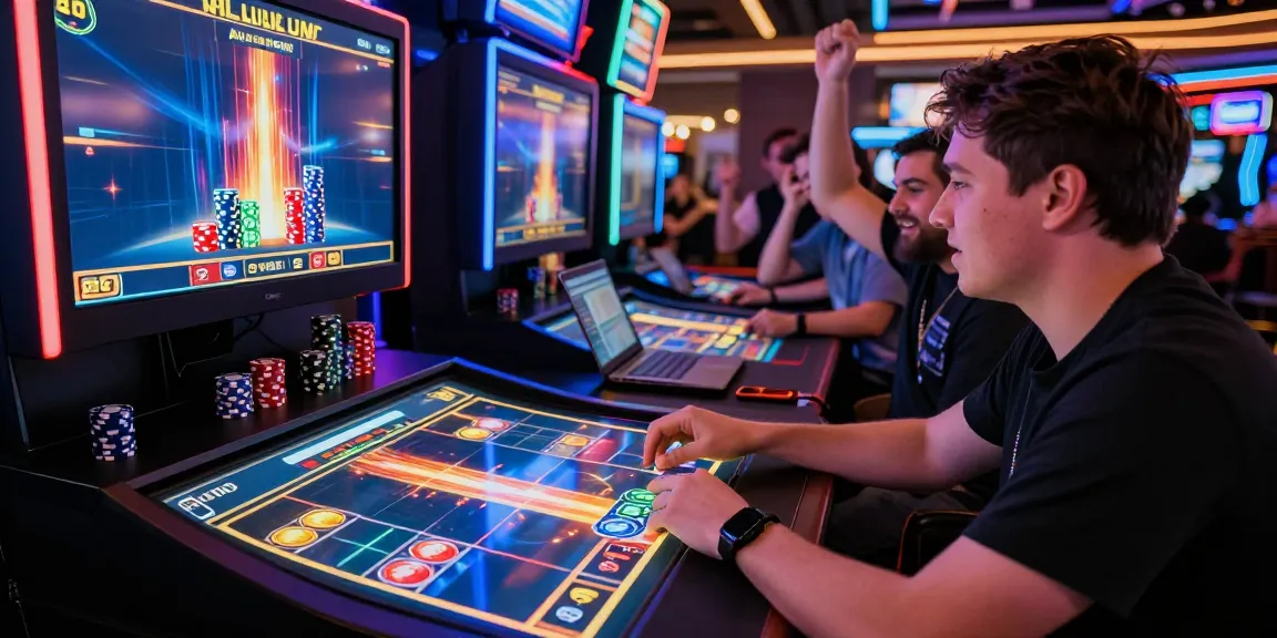 Aviator game player engaging in an exciting crash game with vibrant graphics and casino atmosphere