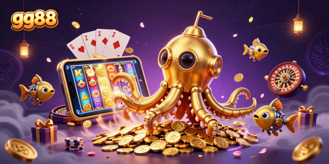 Experience the thrill of gg88 with the golden kraken submarine and dynamic gaming elements.
