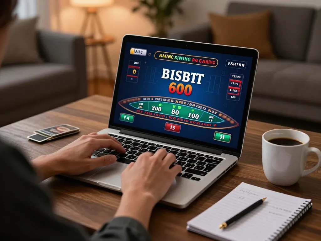 lc88 online gameplay with a player using a laptop in a cozy home setting.