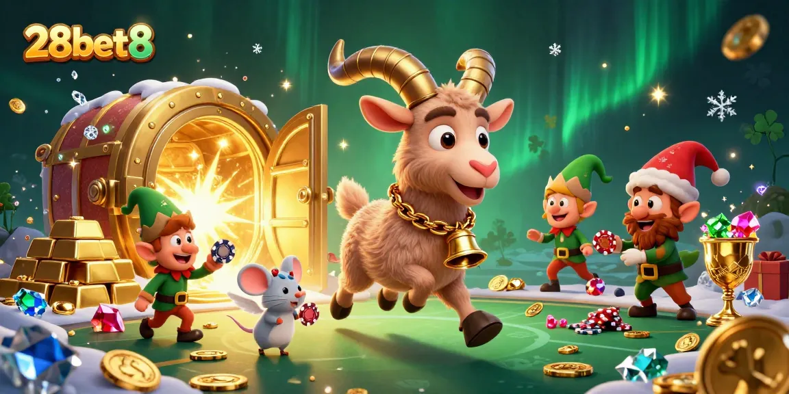 Experience thrilling play at 28bet8 with exciting casino action in a festive scene.