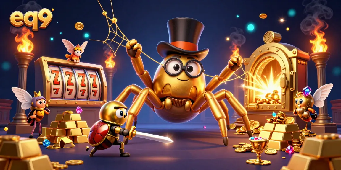 Experience thrilling gameplay at eq9 with vibrant casino characters in an exciting scene.