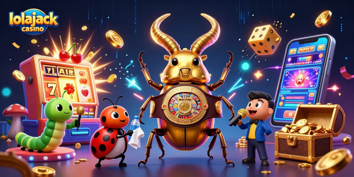 Engage with exciting gaming at lolajack casino, featuring vibrant characters and casino elements in action.